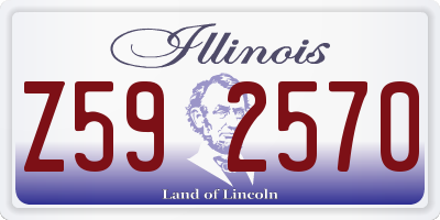 IL license plate Z592570