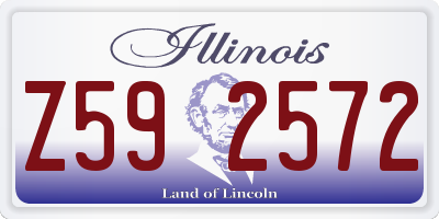 IL license plate Z592572