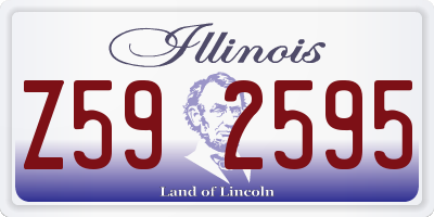 IL license plate Z592595