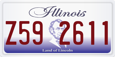 IL license plate Z592611