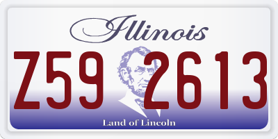 IL license plate Z592613