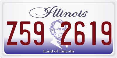 IL license plate Z592619