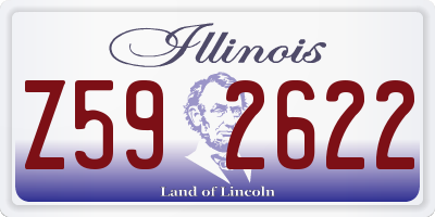 IL license plate Z592622
