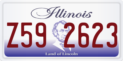 IL license plate Z592623