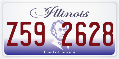 IL license plate Z592628