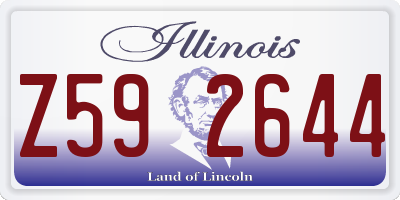 IL license plate Z592644