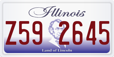 IL license plate Z592645