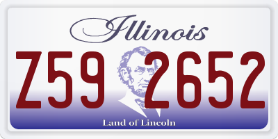 IL license plate Z592652