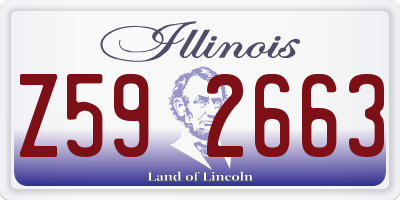 IL license plate Z592663