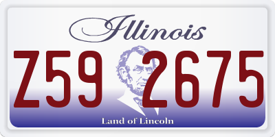 IL license plate Z592675