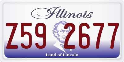 IL license plate Z592677