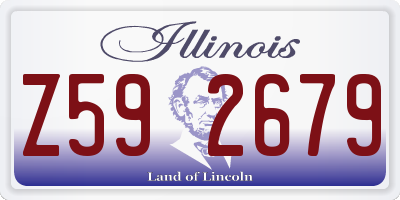 IL license plate Z592679