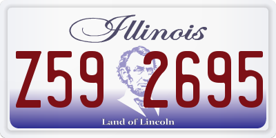 IL license plate Z592695