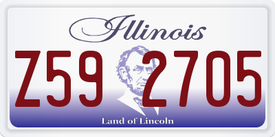 IL license plate Z592705