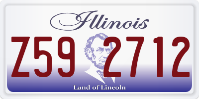 IL license plate Z592712