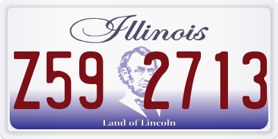 IL license plate Z592713