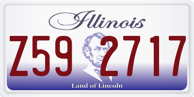IL license plate Z592717