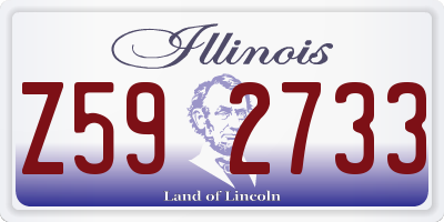 IL license plate Z592733