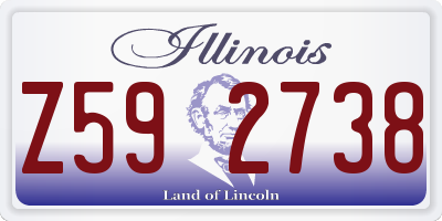 IL license plate Z592738