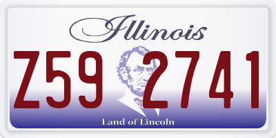 IL license plate Z592741