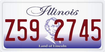 IL license plate Z592745