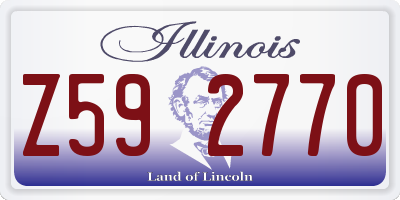 IL license plate Z592770