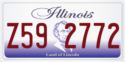 IL license plate Z592772