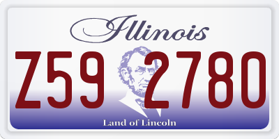 IL license plate Z592780