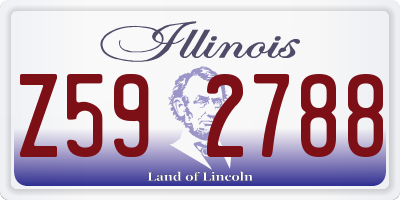 IL license plate Z592788