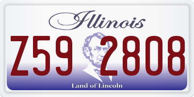 IL license plate Z592808