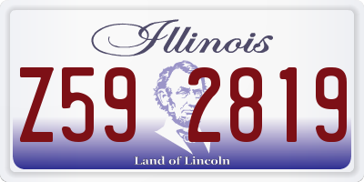 IL license plate Z592819