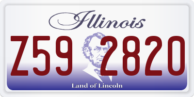IL license plate Z592820