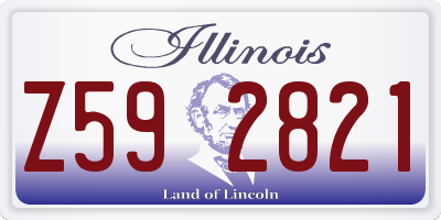 IL license plate Z592821