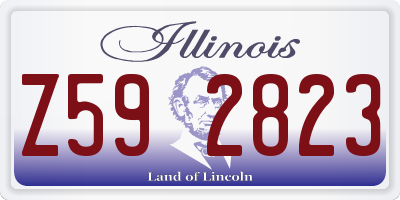 IL license plate Z592823