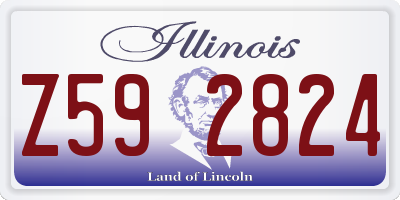 IL license plate Z592824