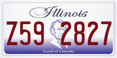 IL license plate Z592827