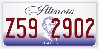 IL license plate Z592902