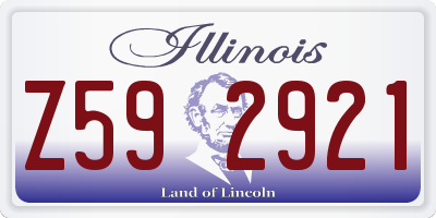 IL license plate Z592921