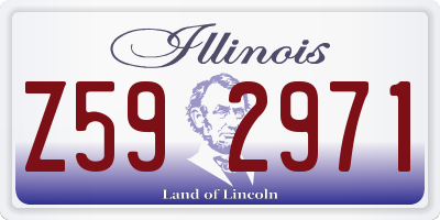 IL license plate Z592971