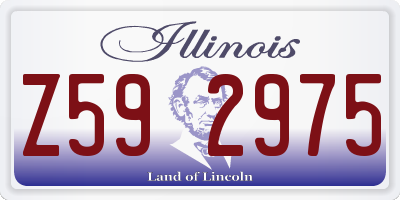 IL license plate Z592975
