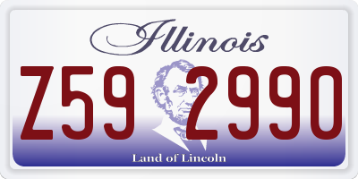 IL license plate Z592990