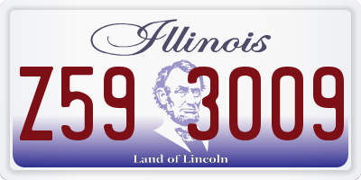 IL license plate Z593009