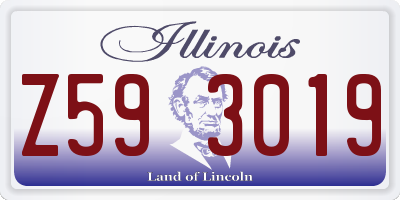 IL license plate Z593019