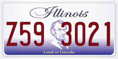 IL license plate Z593021