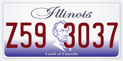 IL license plate Z593037