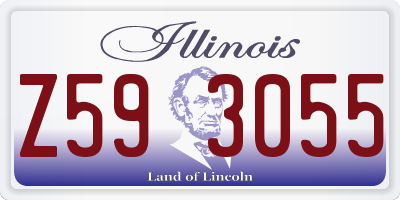 IL license plate Z593055