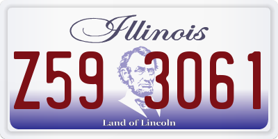 IL license plate Z593061