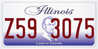 IL license plate Z593075