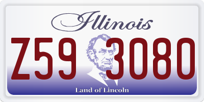 IL license plate Z593080