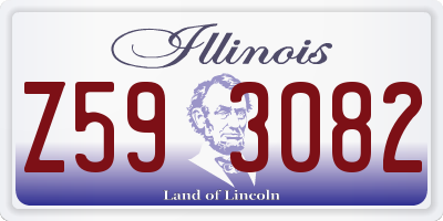 IL license plate Z593082